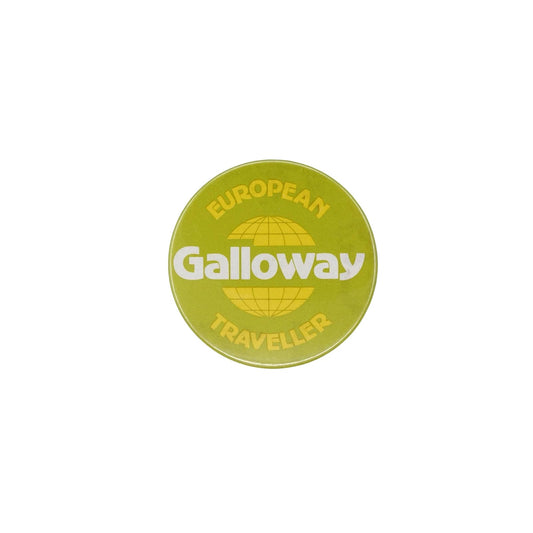 EUROPEAN Galloway TRAVELLER　缶バッジ バッチ