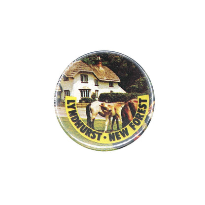 LYNDHURST リンドハースト NEW FOREST ニューフォレスト ポニー 缶バッジ バッチ
