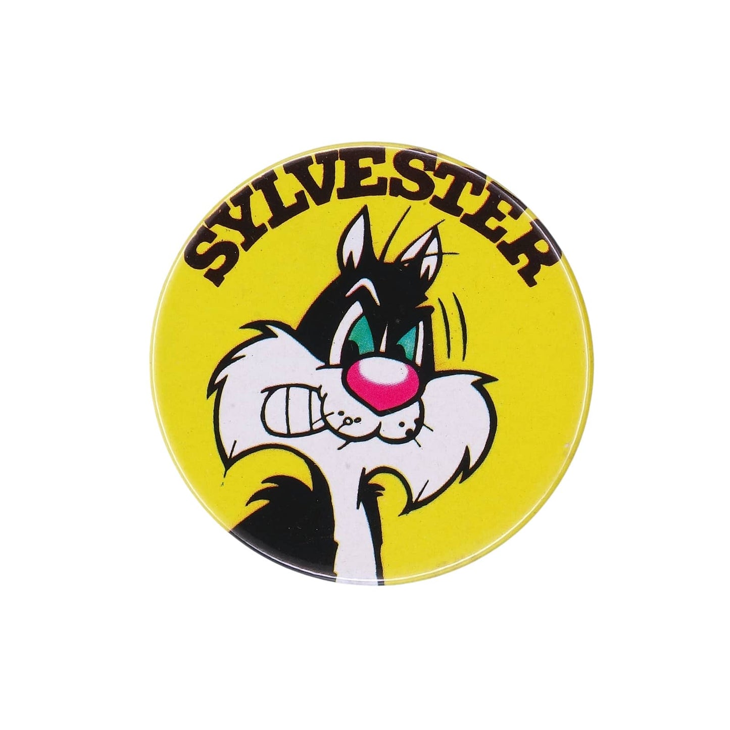 SYLVESTER シルベスター 缶バッジ バッチ WARNER BROS. 1975 ルーニー・テューンズ