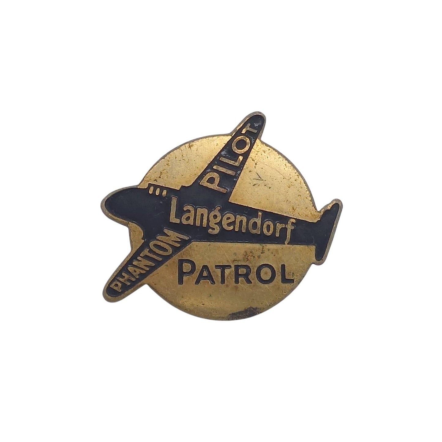 PHANTOM PILOT PATROL 飛行機 ピンバッジ Langendorf アンティーク