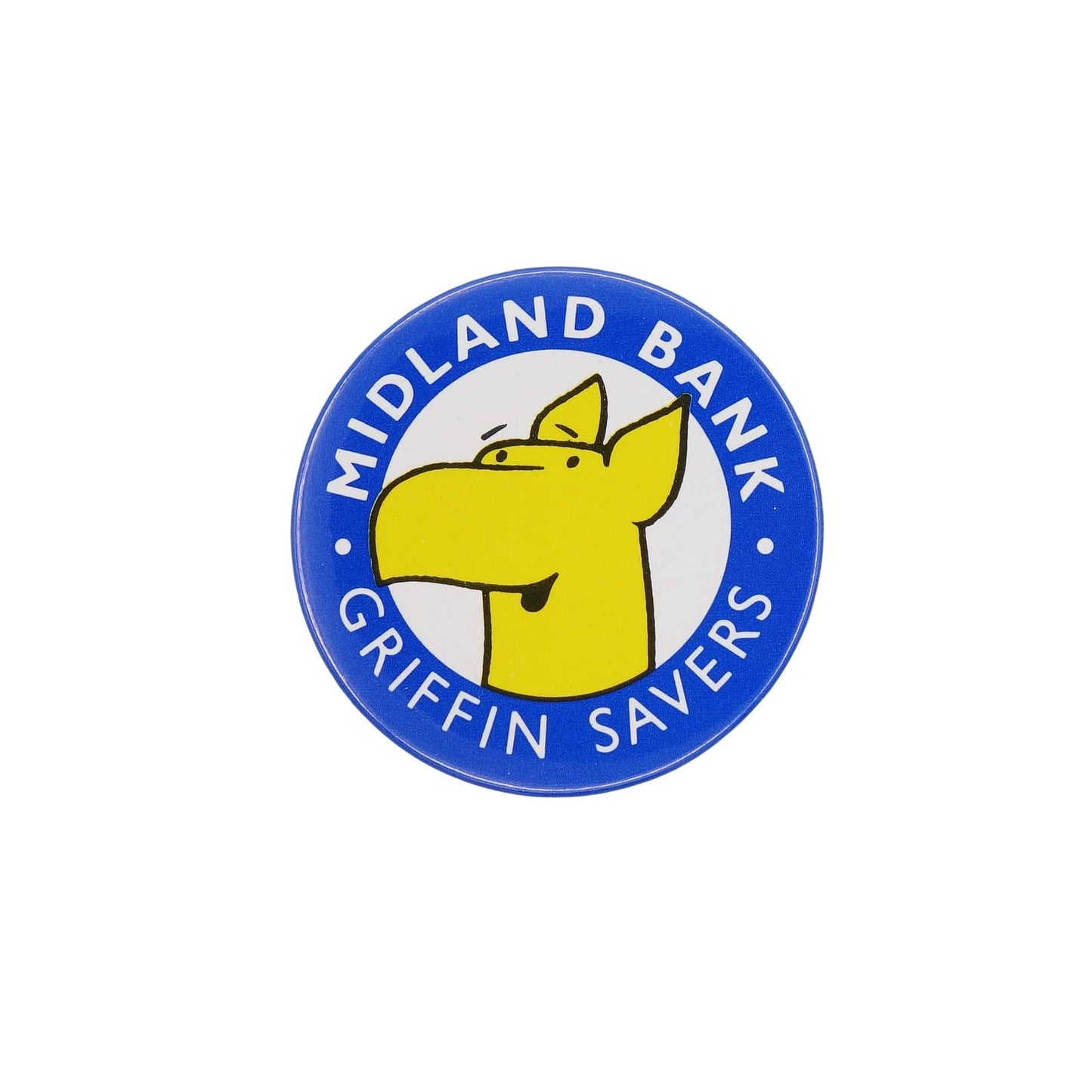 MIDLAND BANK 缶バッジ バッチ GRIFFIN SAVERS 80's
