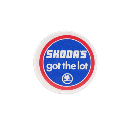 SKODA'S got the lot 缶バッジ バッチ 自動車メーカー シュコダ