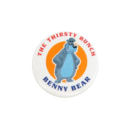 THE THIRSTY BUNCH BENNY BEAR 缶バッジ バッチ くまのキャラクター