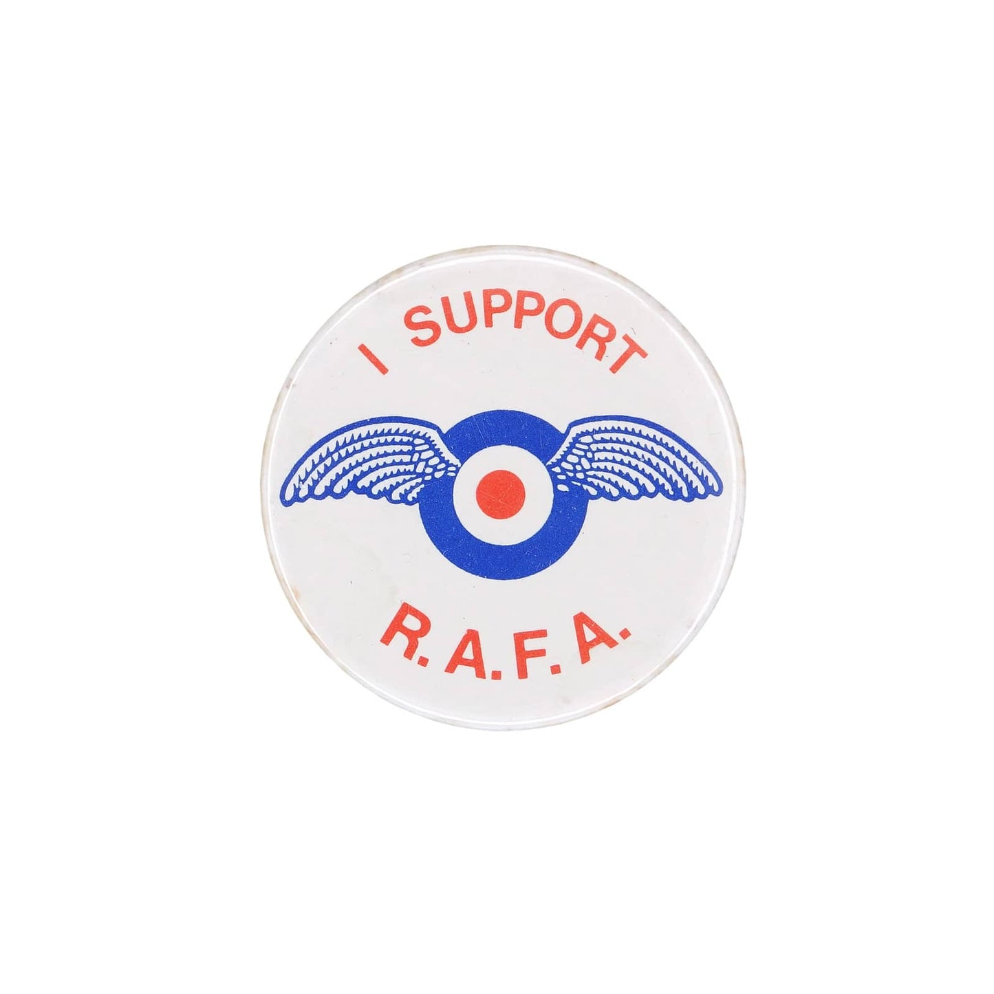 I SUPPORT R.A.F.A. イギリス 王立空軍協会 缶バッジ バッチ