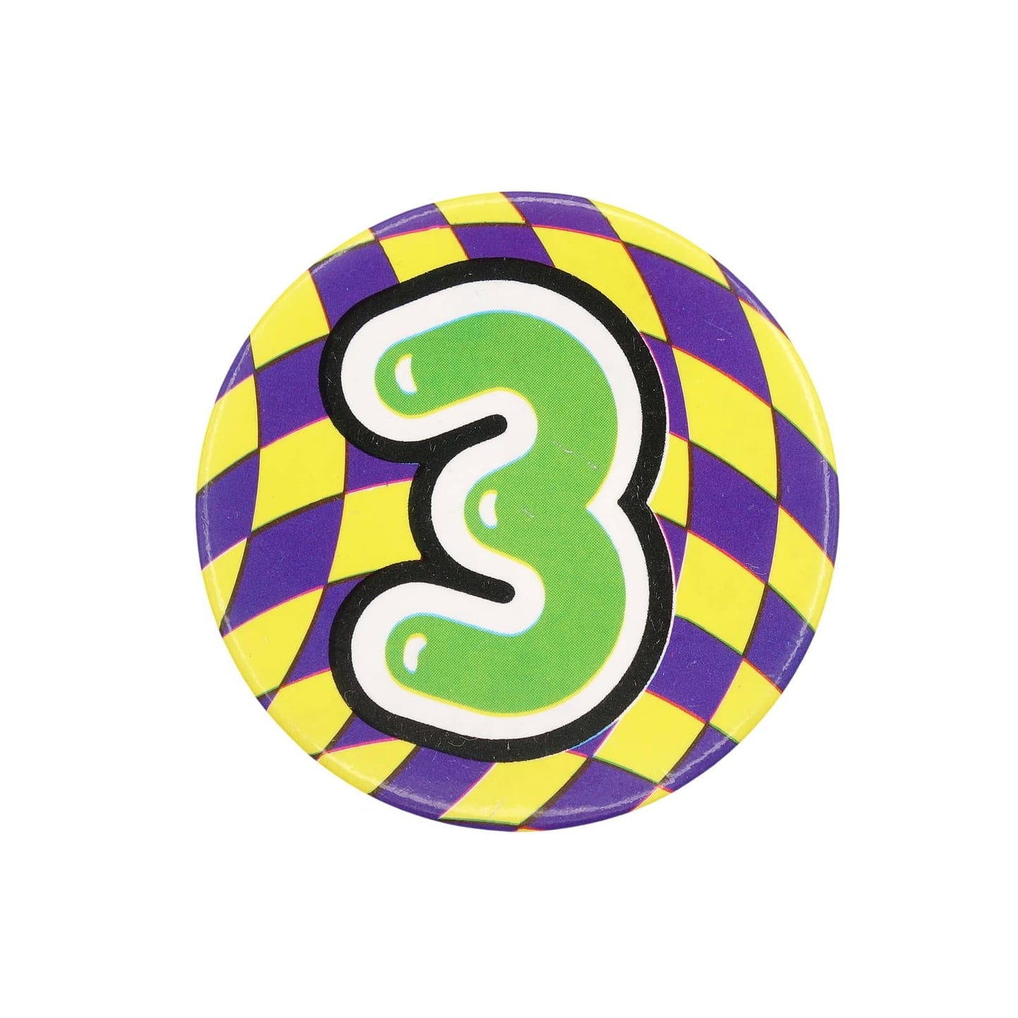 数字 3 缶バッジ バッチ 3歳