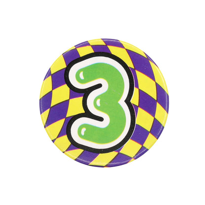 数字 3 缶バッジ バッチ 3歳