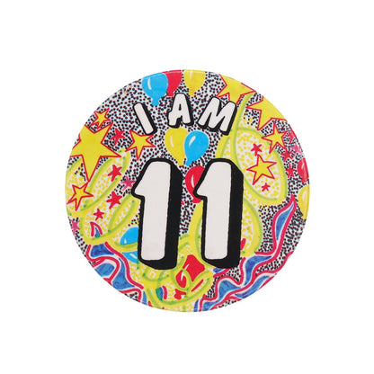 I AM 11 缶バッジ バッチ 11歳 誕生日