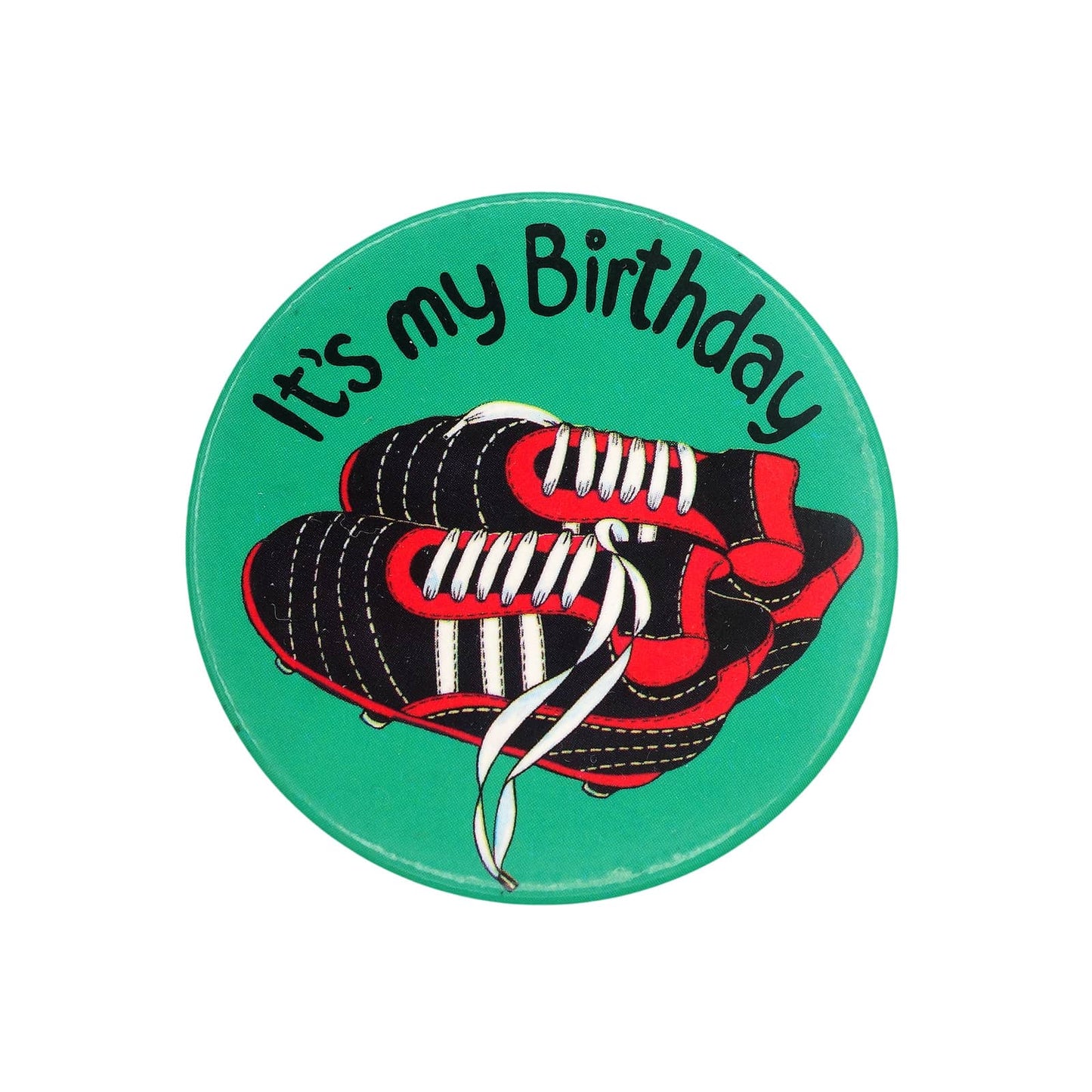 It's my birthday サッカー スパイクシューズ 缶バッジ バッチ 誕生日