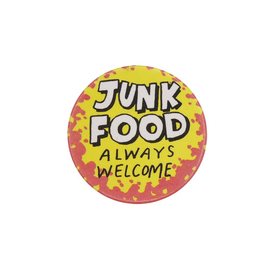 JUNK FOOD ALWAYS WELCOME 缶バッジ バッチ