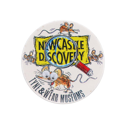 ネズミ NEWCASTLE DISCOVERY MUSEUM 缶バッジ 缶バッチ
