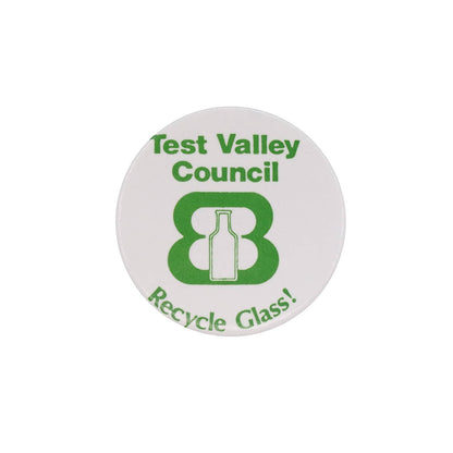 Test Valley Council 缶バッジ バッチ Recycle Glass!