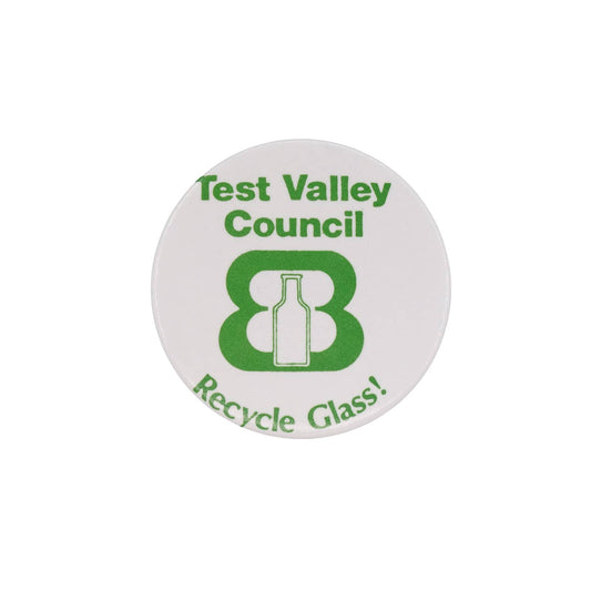 Test Valley Council 缶バッジ バッチ Recycle Glass!