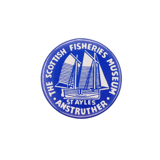 帆船 THE SCOTTISH FISHERIES MUSEUM スコットランド漁業博物館 缶バッジ