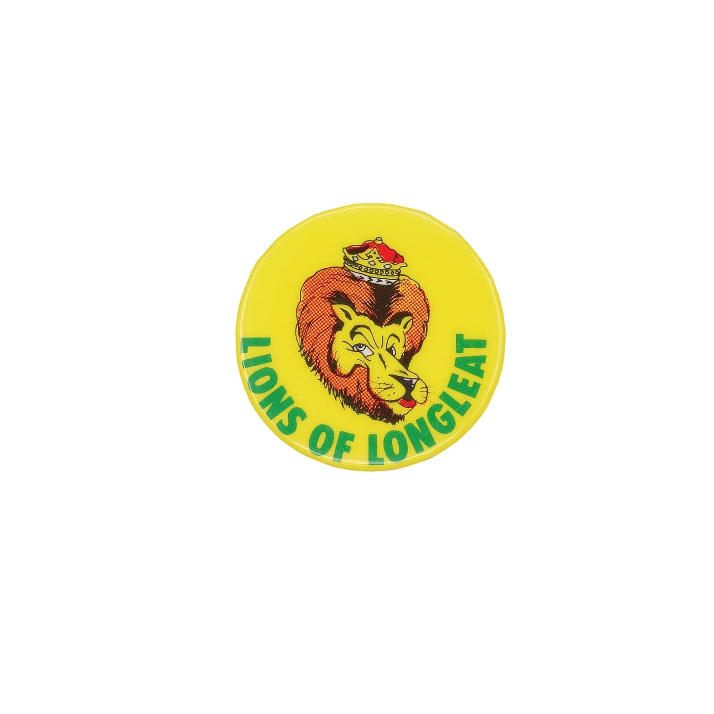 王冠をかぶったライオン LIONS OF LONGLEAT 缶バッジ 缶バッチ