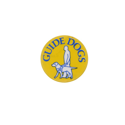 GUIDE DOGS 盲導犬 缶バッジ バッチ