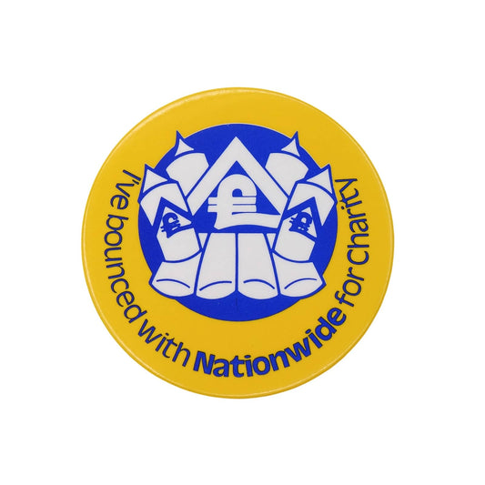 I've bounced with Nationwide for charity 缶バッジ バッチ