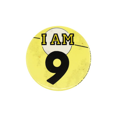 I AM 9 缶バッジ 缶バッチ 9歳 誕生日