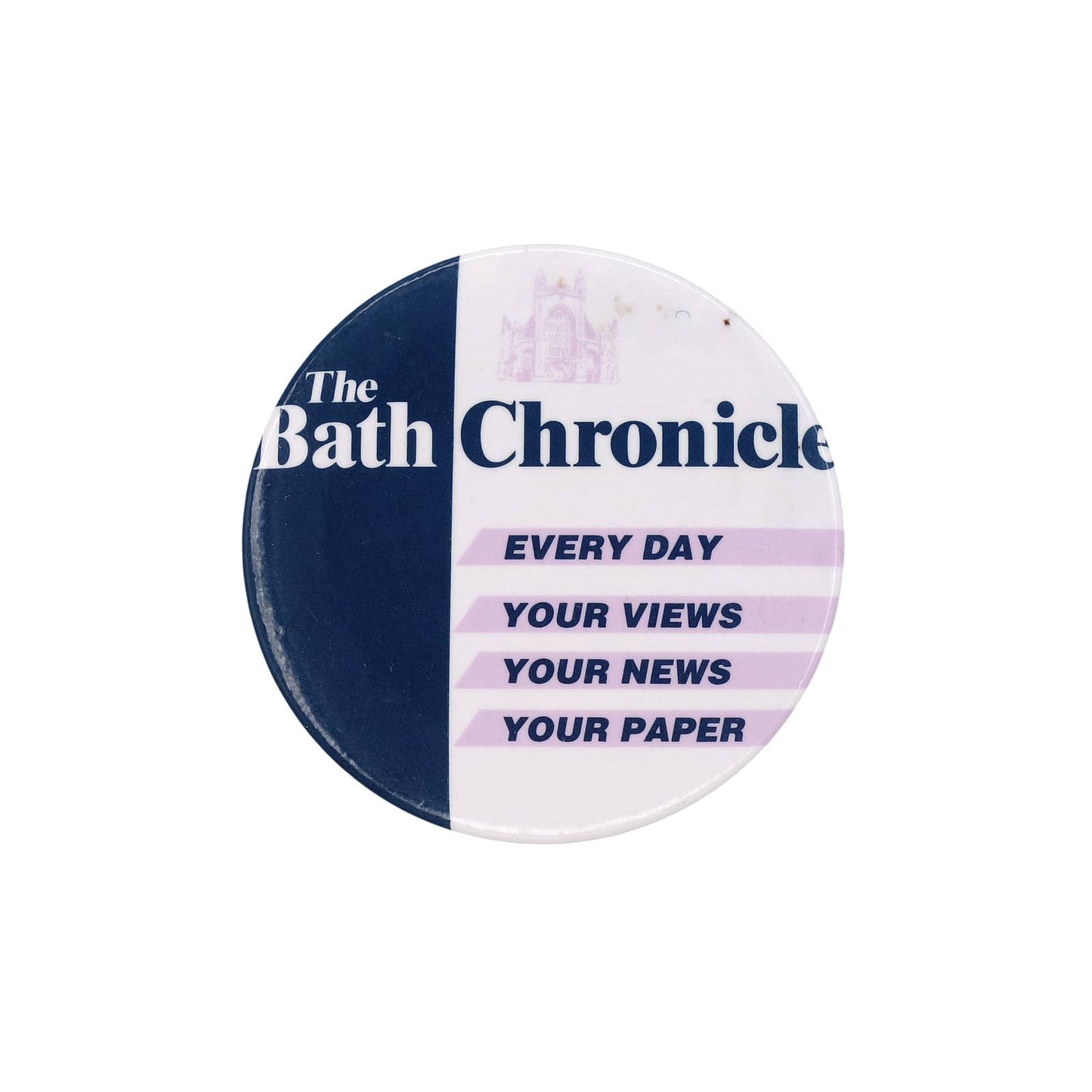 イングランド地方新聞 The Bath Chronicle 缶バッジ 缶バッチ
