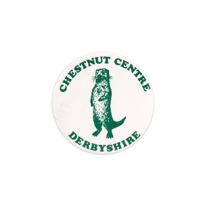CHESTNUT CENTRE カワウソ 缶バッジ バッチ ビンテージ
