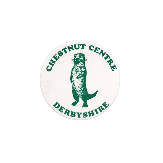 CHESTNUT CENTRE カワウソ 缶バッジ バッチ ビンテージ