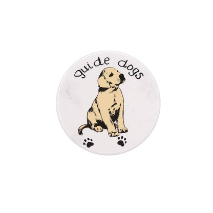guide dogs 盲導犬 ラブラドール・レトリバー 缶バッジ 缶バッチ