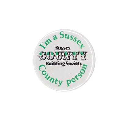 Sussex COUNTY Building Society 缶バッジ 缶バッチ