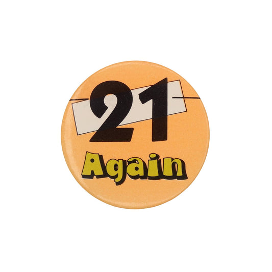 21 Again 缶バッジ バッチ 21歳 誕生日 数字