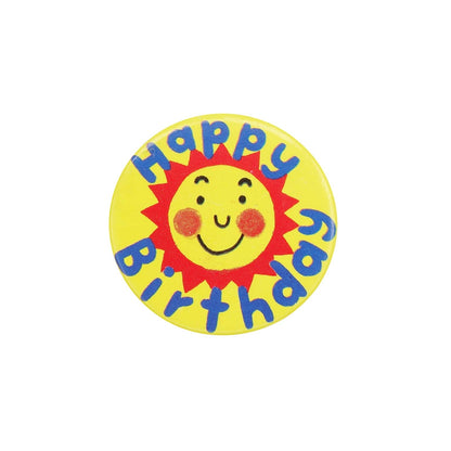 Happy Birthday 太陽 缶バッジ 缶バッチ 誕生日