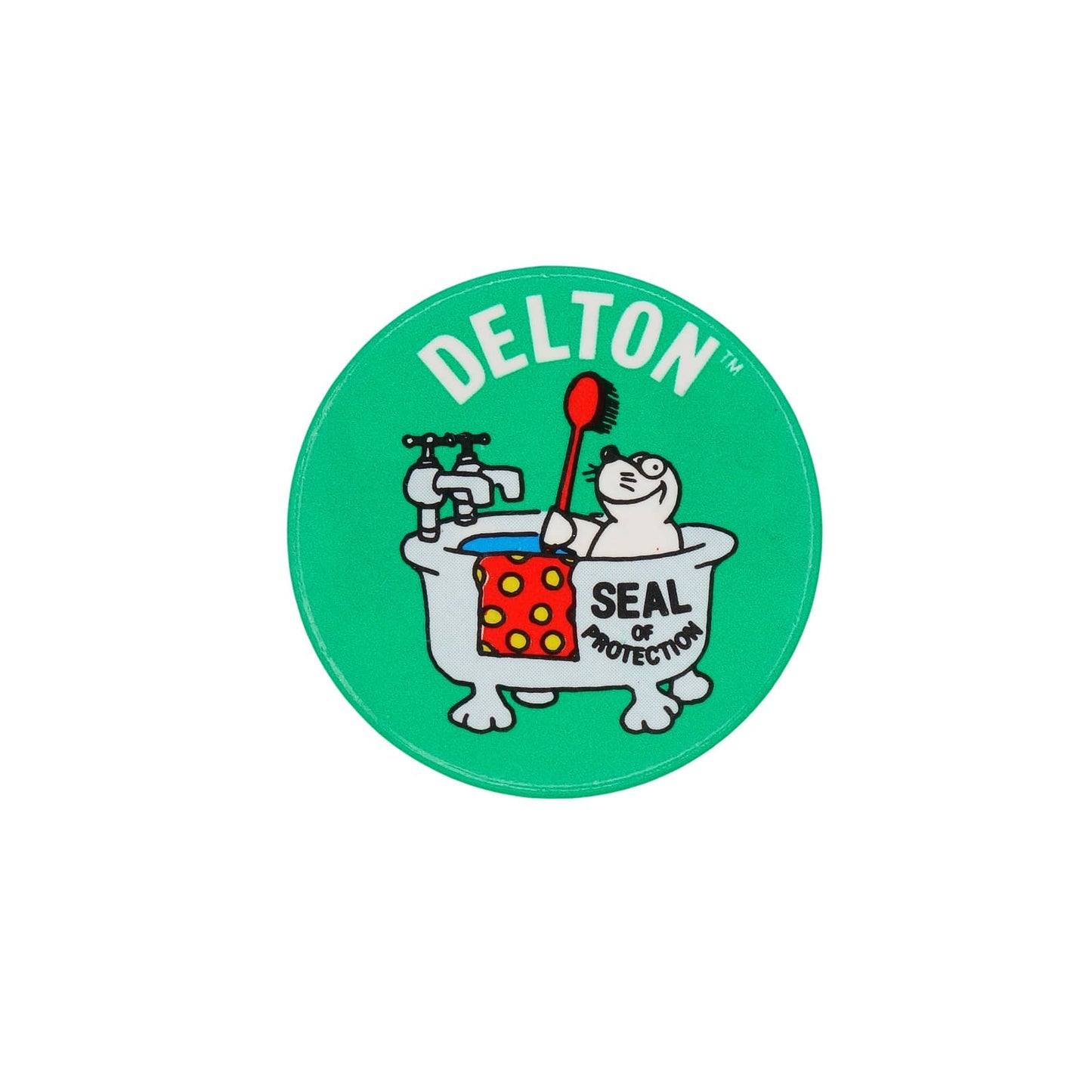 アザラシ DELTON デルトン SEAL OF PROTECTION 缶バッジ バッチ