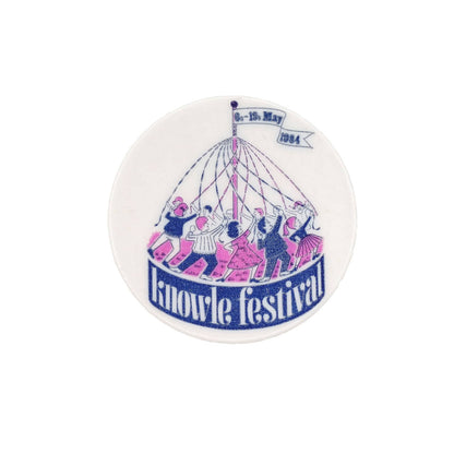 Knowle festival 1984年 ビンテージ 缶バッジ 缶バッチ メイポールダンス