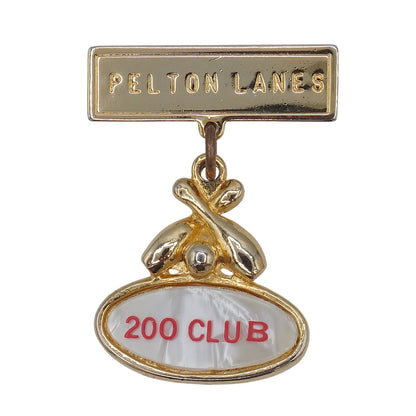 PELTON LANES ボウリング 200 CLUB ブローチ MAFCO ピンバッチ