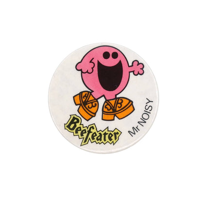 Beefeater キャラクター ビンテージ 缶バッジ バッチ Mr NOISY 1981年 ミスターメン