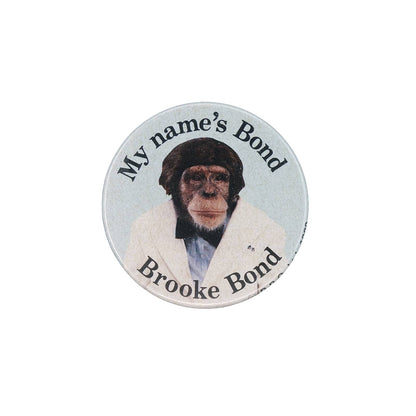 紅茶ブランド Brooke Bond ブルックボンド 80's ビンテージ 缶バッジ 缶バッチ チンパンジー