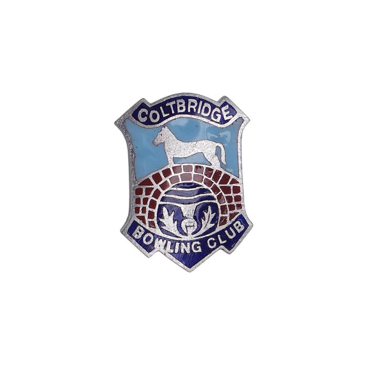 COLTBRIDGE BOWLING CLUB ピンバッジ レトロ バッチ 英国 ローンボウルズクラブ ブローチ