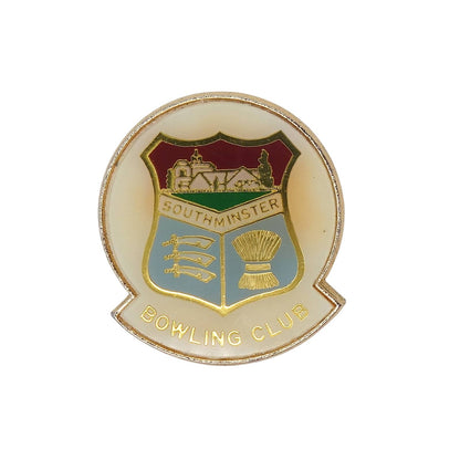 SOUTHMINSTER BOWLING CLUB ピンバッジ バッチ 英国 ローンボウルズクラブ ブローチ