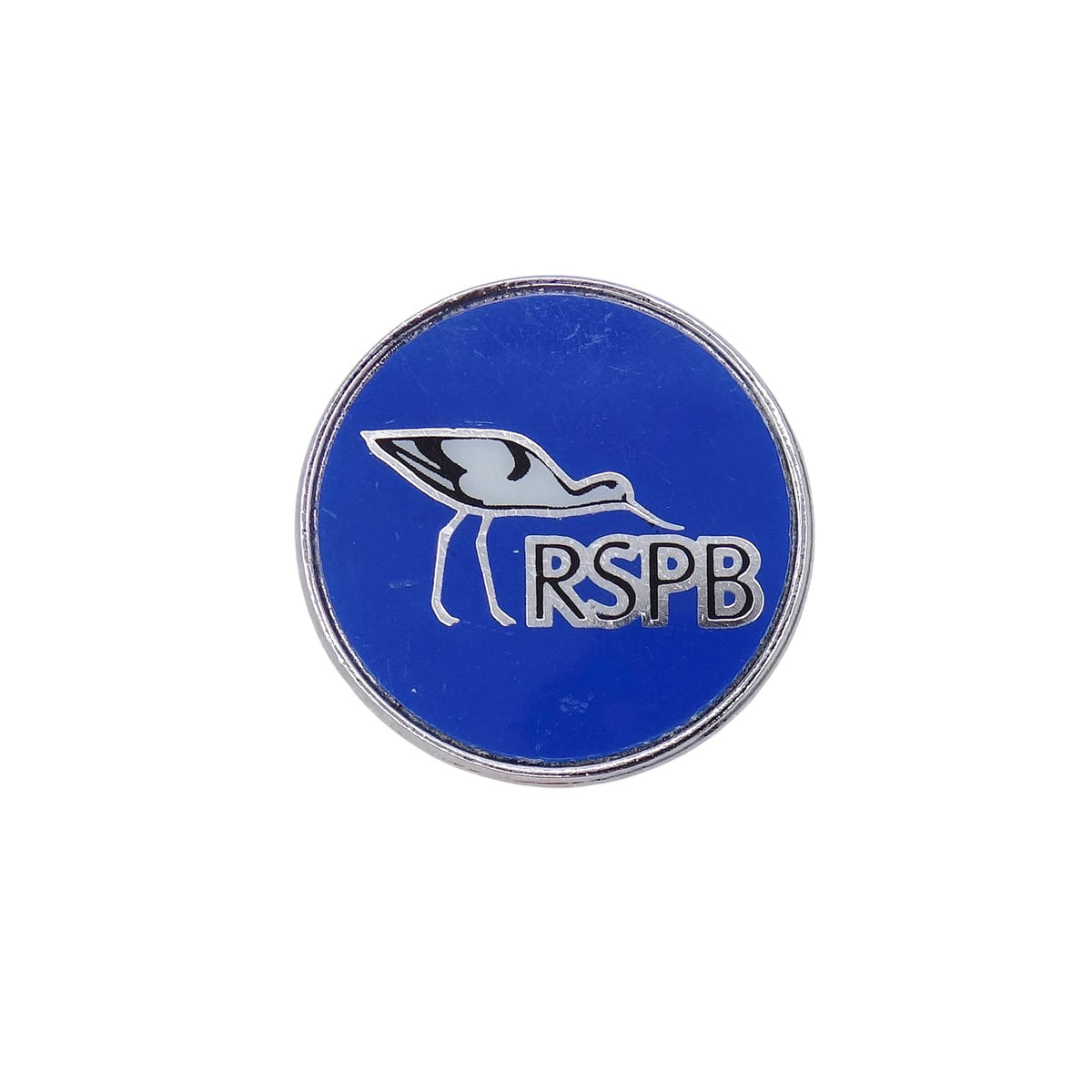 RSPB 英国王立鳥類保護協会 ソリハシセイタカシギ ピンバッジ レトロ バッチ