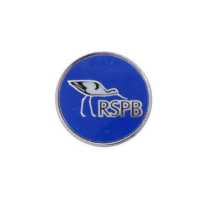 RSPB 英国王立鳥類保護協会 ソリハシセイタカシギ ピンバッジ レトロ バッチ