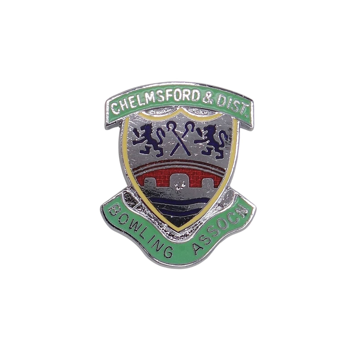 CHELMSFORD & DIST. BOWLING ASSN ピンバッジ 英国 ローンボウルズ協会 ブローチ ピンバッチ