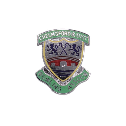 CHELMSFORD & DIST. BOWLING ASSN ピンバッジ 英国 ローンボウルズ協会 ブローチ ピンバッチ