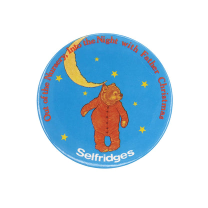 百貨店 Selfridges テディベア Michael Hague 缶バッジ 1986年 ヴィンテージ