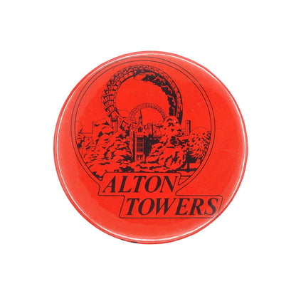 ALTON TOWERS アルトン・タワーズ 缶バッジ レトロ 缶バッチ イングランド・テーマパーク