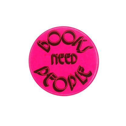 BOOKS NEED PEOPLE 缶バッジ レトロ 缶バッチ