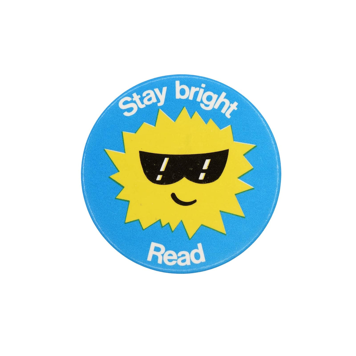 Stay bright Read 缶バッジ 缶バッチ 太陽