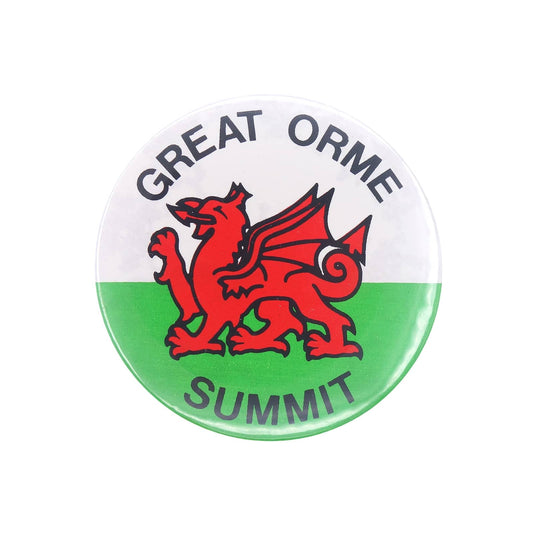 GREAT ORME SUMMIT 英国 ウェールズ レッド・ドラゴン ヴィンテージ 缶バッジ 缶バッチ
