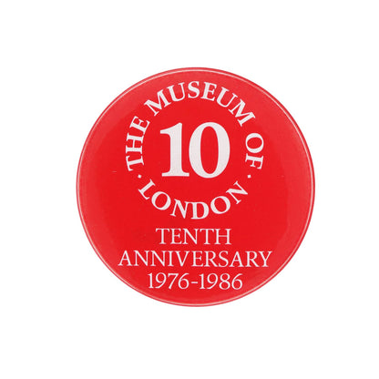 THE MUSEUM OF LONDON ロンドン博物館 1976-1986 10周年記念 ヴィンテージ 缶バッジ