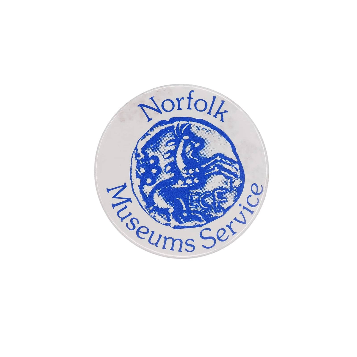 イギリス博物館組織 Norfolk Museums Service ビンテージ 缶バッジ レトロ 缶バッチ