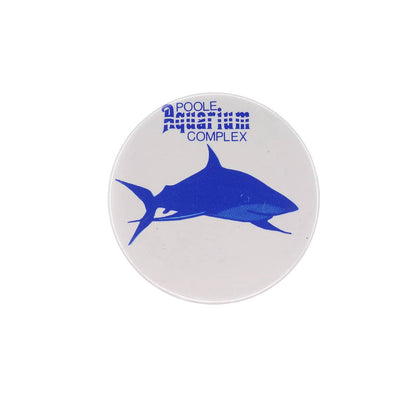 サメ POOLE Aquarium COMPLEX 水族館 ヴィンテージ 缶バッジ 缶バッチ