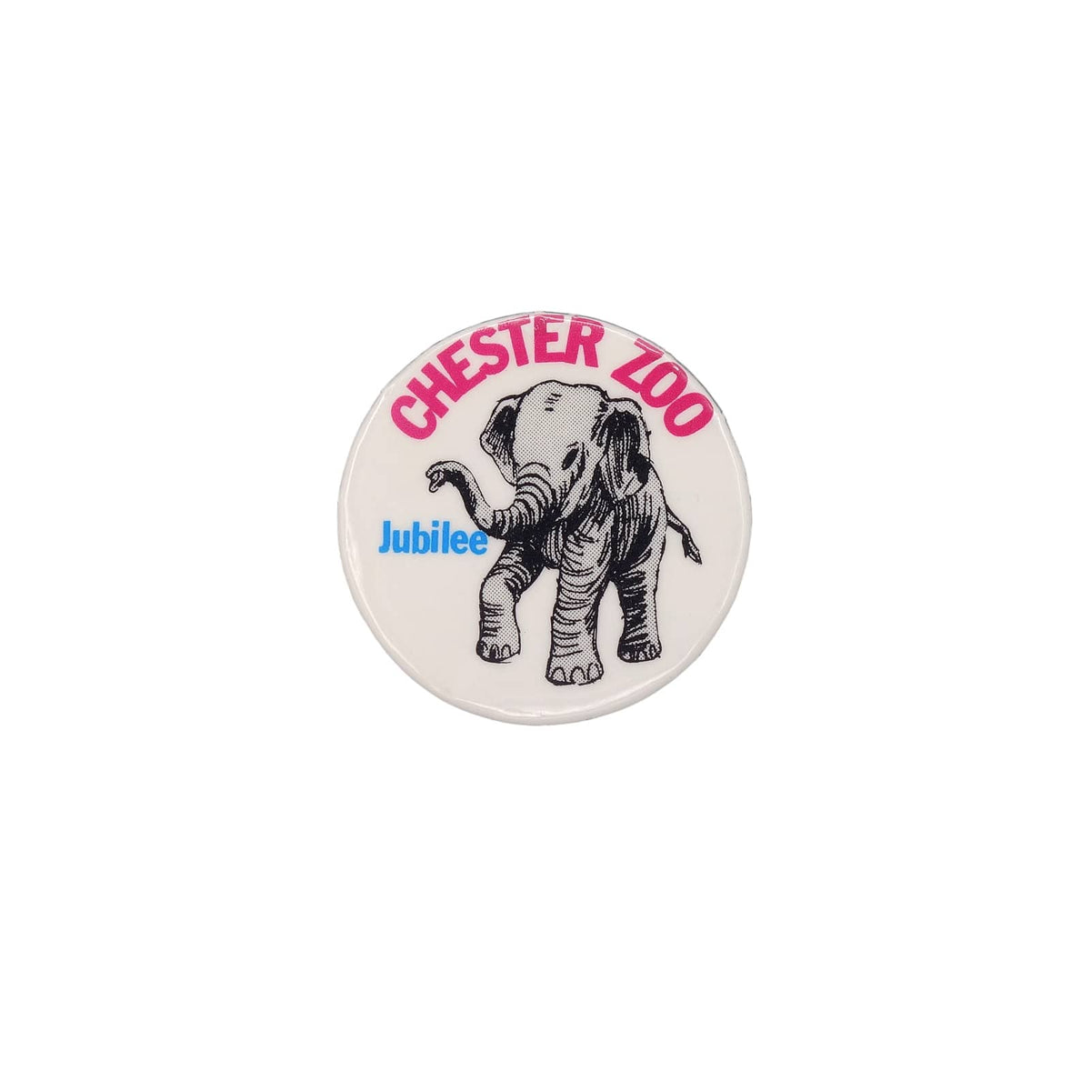 CHESTER ZOO チェスター動物園 ゾウ Jubilee ヴィンテージ 缶バッジ バッチ