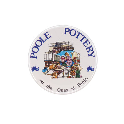 イギリス 陶磁器ブランド POOLE POTTERY プールポタリー ヴィンテージ 缶バッジ 缶バッチ