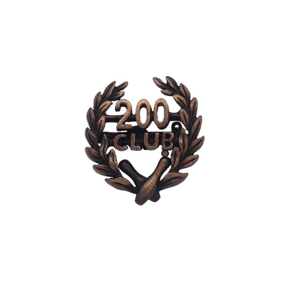 200 CLUB ボウリング ブローチ レトロ ピンバッジ